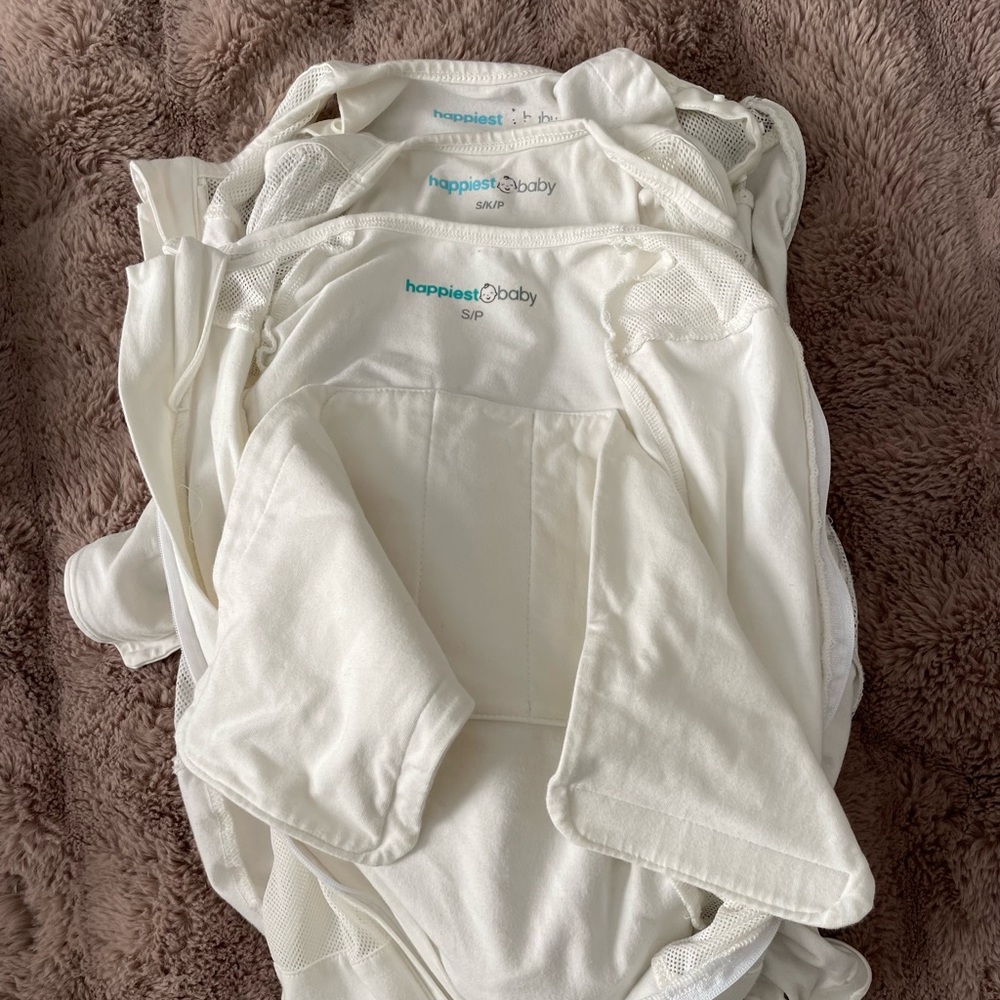 Happiest baby! The snoo! Used swaddles! All size small. Lot of 3.